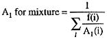 Description: Formula for A Sub1 value for
mixtures of special form material